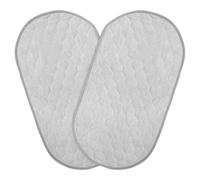 GARIOUANS 2 Pièces Pavage à de voyage Changer PAD PORTABLE à changement réutilisable tapis de couches pour bébé Tampons de lit d'incontinence Grey