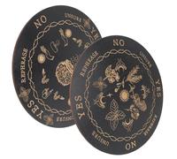 GARIOUANS 2 pièces Planche de Divination Bois Tableau Pendule Compact pour Décoration Maison Bureau Outil Débutants Voyance et Conseillers Spirituels