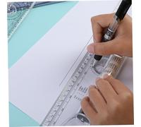 GARIOUANS 2 pièces Règle Parallèle Plastique Mesure Outil Multifonction pour Arcs et Lignes Parallèles Portable pour Étudiants Ingénieurs Architectes et Artistes