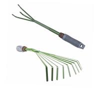 GARIOUANS 2 pièces Set de Outils de Jardinage Râteaux à Main Claws et Dents pour Désherbage et Ameublissement Sol