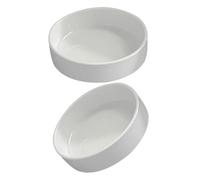 GARIOUANS 2 pièces Soucoupe Céramique pour Pot de Fleur Intérieur et Extérieur Plateau Rond pour Plantes Support Collecteur Eau et Terre Accessoire Pratique pour Pots et Bonsai Lot
