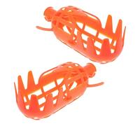GARIOUANS 2 Pièces Tête de Panier Cueilleur de Fruits en PP Orange, Outil de Cueillette pour Citron et Mangue, Haute Portée, Protège Les Fruits Lors Récolte en Verger