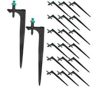 GARIOUANS 20 pièces Buse Darrosage Réglable pour Jardin Pulvérisateur Brumisateur Multifonction avec Support Arroseur pour Plantes Pelouse et Fruitiers Facile à Installer et Nettoyer