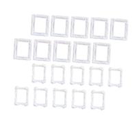 GARIOUANS 20 Pièces de Décorations en Résine pour Bricolage, Cadres Simulés Petits et Grands, Accessoires pour Tampons Encreurs, Charme DIY pour Décoration D’étui et Papeterie, Légers