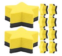 GARIOUANS 20 pièces Lot de Gommes Effaçables à Sec Magnétiques EVA Mini Effaceurs Pentagonaux pour Tableau Blanc Réutilisables pour Salle de Classe Bureau et Usage Domestique