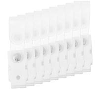 GARIOUANS 20 pièces Lot de Pinces Porte-badge Plastique Robustes Clips pour Cartes Identité et Badges Nominatifs Résistantes et Faciles à Utiliser pour Travail et Bureau