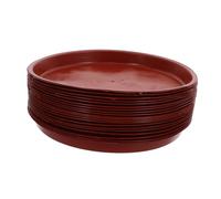 GARIOUANS 20 Pièces Soucoupes Plastiques pour Pots de Fleurs Rouges Plateau Antidérapant pour Plantes Intérieur et Extérieur Protection des Surfaces et Rétention Dhumidité