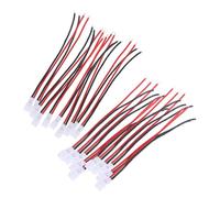 GARIOUANS 20 pièces Ultra Silicone Câbles Connecteurs Batterie Haute Résistance Température pour Rc Bateaux Voitures Mâles Femelles