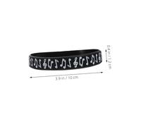 GARIOUANS 24 pièces Bracelets Silicone Notes Musique Accessoires Événementiels Décorations Fête Rock Bracelets Caoutchouc Confortables pour Soirées Musicales