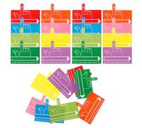 GARIOUANS 24 Pièces Lot de Espaceurs de Lecture Colorés pour Garçon Fille avec Règle et Guides de Lecture Outils Aide Dyslexique et Suivi de Ligne Résistants et Faciles à Nettoyer