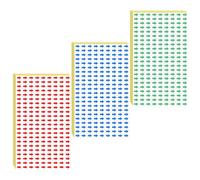 GARIOUANS 240 Pièces Petites Étiquettes Autocollantes Fléchées en Papier Synthétique Compact et Auto-adhésif pour Signalisation de Direction sur Étagères et Dossiers de Bureau