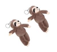 GARIOUANS 2pièces Porte-clés Peluche Paresseux Pendentifs Mignons pour Sacs à Dos Et Clés Lot de Porte-clés Animaux Peluche
