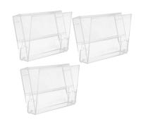 GARIOUANS 3 Pièces Boîte Rangement Cassette Plastique Transparente Boîte de Protection Rigide avec Couvercle Organiseur de Bureau pour Stockage Audio Portable Rétro