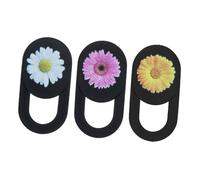 GARIOUANS 3 pièces Cache-caméra de Confidentialité avec Glissière Ultra-Fine et Décor Floral Protection Discrète pour Ordinateur Portable Tablette et Téléphone Portable