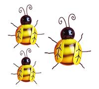 GARIOUANS 3 pièces Décoration Murale Abeilles Forgé Ornements Muraux et Durables pour Intérieur et Jardin Style Campagne Américaine Décoration Chambre et Terrasse