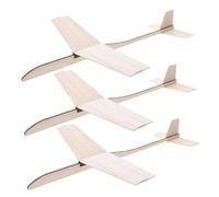 GARIOUANS 3 Pièces Maquette Planeur Bois à Peindre Modèle DIY Avion Bois Brut Éducatif Stem pour Garçon Fille Projet Créatif Anniversaire et École
