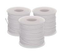 GARIOUANS 3 Rouleaux Mèche de Bougie Coton Tressé Mèche de Lampe à Huile Absorbante pour Lanterne Remplacement pour Fabrication de Bougies et Éclairage Maison