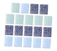 GARIOUANS 30 pièces Miniature Resin Stone Blocks for Micro Landscape Model Realistic Step Statues in Multiple Colors for Dollhouse Accessories and Fairy Garden Decor