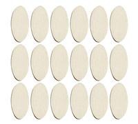 GARIOUANS 300 Pièces Oval Wooden Craft Pieces Unfinished Wood Cutouts For DIY Painting And Art Projects