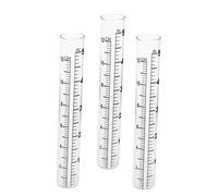 GARIOUANS 3Pcs Tube De Remplacement pour Pluviomètre Tube De Pluie Arroseur Support De Pluviomètre De Jardin À Essai De Jardin Verre Transparent
