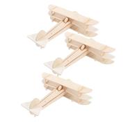 GARIOUANS 3pièces Kit DIY Avion Bois à Peindre Maquette Avion à Assembler pour Garçon Fille Puzzle Bois Jeu Éducatif Créatif pour Garçons Et Filles