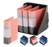 GARIOUANS 4 Ensembles Dollhouse Miniature Paper File Folders and Mini Office Organizer Accessories for Dollhouse Desk Decoration