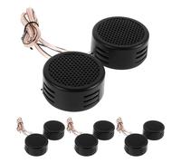 GARIOUANS 4 Paires Tweeters Mini Dome Haut Rendement Amélioration Sonore pour Audio Voiture Accessoires de Remplacement Compatible Systèmes Audio Auto