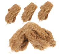 GARIOUANS 4 pièces Allume-feu Jute Naturel Outil Pratique pour Camping Barbecue et Survie Plein Air Démarrage Rapide et Résistant Au Vent