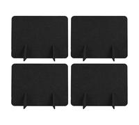 GARIOUANS 4 Pièces Cloison en Feutre paravent Panneau de diviseur de pièce écran de Bureau Diviseur de Bureau à Domicile Black