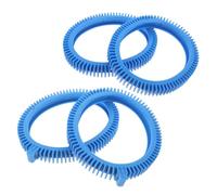 GARIOUANS 4 Pièces Kit de Pneus de Remplacement PVC pour Nettoyeur Piscine Roues Avant et Arrière avec Grains Antidérapants Stabilité et Traction Améliorées pour Entretien Complet du Bassin