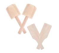 GARIOUANS 4 pièces Lot de Pagaies Bois pour Poterie Outils de Modelage Argile Durables pour Sculpture et Façonnage Planches Polyvalentes Adaptées Aux Débutants et Professionnels