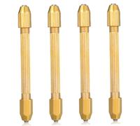 GARIOUANS 4 Pièces Mini Hand Drill Double Head Carving Tool Set For Watch Repairing And Jewelry Making Precision Drill For Wood Plastic Horn Square Head