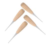 GARIOUANS 4 Pièces Outil de Couture Bois Alène Forme Gourd Pour Cuir Poinçon Multifonction pour Artisanat DIY Couture Réparation Chaussures