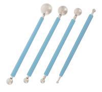 GARIOUANS 4 pièces Outils de Sculpture Argile Double Embouts Stylets Boules pour Pâte Modeler Autodurcissante Outils Céramique et Poterie pour Artisanat Polymère et Sculpture Détaillée
