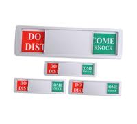 GARIOUANS 4 pièces Panneau Ne Déranger pour Porte Hôtel Lot de Design Aluminium Facile à Lire et Réutilisable Indicateur de Confidentialité pour Chambre et Bureau