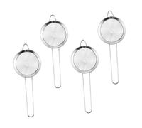 GARIOUANS 4 Pièces Passoire Inox à Maille Fine Filtre Tamis Cuisine Épuisette Fondue pour Huile Chaude Filtre Cocktail et Alimentaire Inox pour Bar Restaurant et Maison
