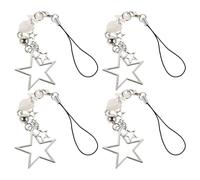 GARIOUANS 4 Pièces Phone Key Chains With Star Pendant Wristlet Strap For Cell Phone Camera Bag And Keyring Accessories