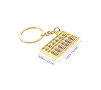 GARIOUANS 4 pièces Porte-clés Abacus Alliage Accessoire Multifonction pour Homme Décoration Originale pour et Porte-clés Petit Boulier Créatif