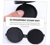 GARIOUANS 4 Pièces Tampon Encreur Dempreinte Digitale PVC Compact pour Identification et Sécurité