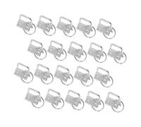 GARIOUANS 40 pièces Clips Métalliques Argentés pour Sangle de Sac à Main Lot de Fermoirs Résistants pour Porte Clés Lanières et Accessoires Couture