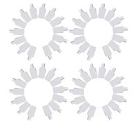 GARIOUANS 400 Pièces étiquettes de bijoux étiquettes d'étiquette des bijoux autocollants en papier White