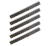 GARIOUANS 5 Ensembles Price Tag Display Cubes For Jewelry Store Adjustable Modular Number Letter Blocks For Retail Counter Pricing And Advertising