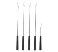 GARIOUANS 5 pièces Brochettes Barbecue Inox Télescopiques avec Rotation Manuelle et Manches Plastique Ergonomiques pour Camping Grillades et Feu de Camp