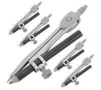GARIOUANS 5 pièces Kit de Boussole Géométrique Portable Outil pour Tracer des Cercles pour École Étudiants et Enseignants