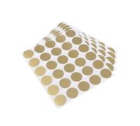 GARIOUANS 5 pièces Lot Autocollants Ronds à Gratter Dorés Étiquettes Auto Adhésives pour Messages Surprises DIY Showers et Événements