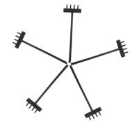 GARIOUANS 5 pièces Set de Mini Râteaux Décoratifs pour Jardin Zen Outils Compacts pour Bac à Sable et Table de Jardin Accessoires Durables pour Décoration Intérieure et Aménagement Paysager