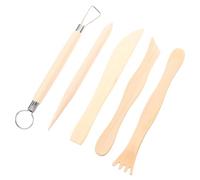 GARIOUANS 5 pièces Set de Outils de Sculpture Argile pour Poterie et Modelage Kit de Couteaux à Double Extrémité pour Sculpture Gravure et Façonnage Accessoires Sécurisés et Polyvalents