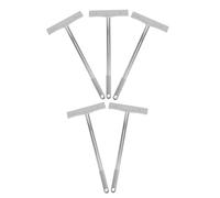 GARIOUANS 5 Pièces Support de Panneau Portatif Acier Inoxydable Tige Double-face Ergonomique pour Manifestations Accueils Événements et Parades Rapide et Résistant