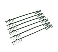 GARIOUANS 50 Pièces Accessoires De Piliers De Jardinage Plantation Pieu Grand Petit Pôle Prise Extension Espalier Extensible Treillis Ajustable Usine Flexible Soutien Rester Plastique Vert