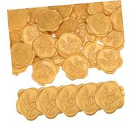 GARIOUANS 50 pièces Autocollants Cachet de Cire Adhesifs Étiquettes Sceau Enveloppe Embossées Résine Stickers Sceau Floral pour Invitations Mariage et Cartes de Vœux